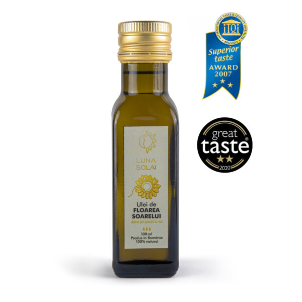 Ulei de floarea soarelui obținut prin presare la rece